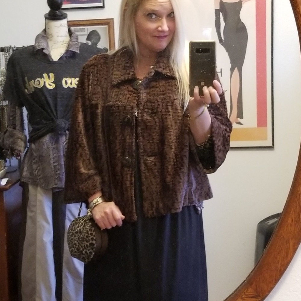 Anthracite Faux Fur Jacket